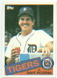 1985 Topps Baseball Cards      047      Dave Rozema
